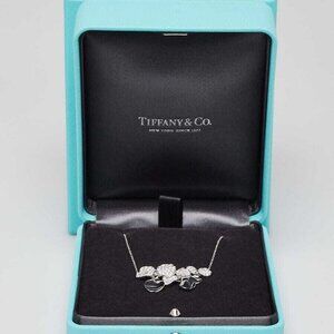 Tiffany & Co. Platinum and Diamond Paper Flowers Necklace